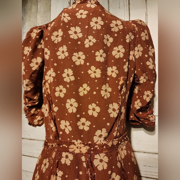 USED BOTTEGA VENETA SILK DRESS - Picture 15 of 17